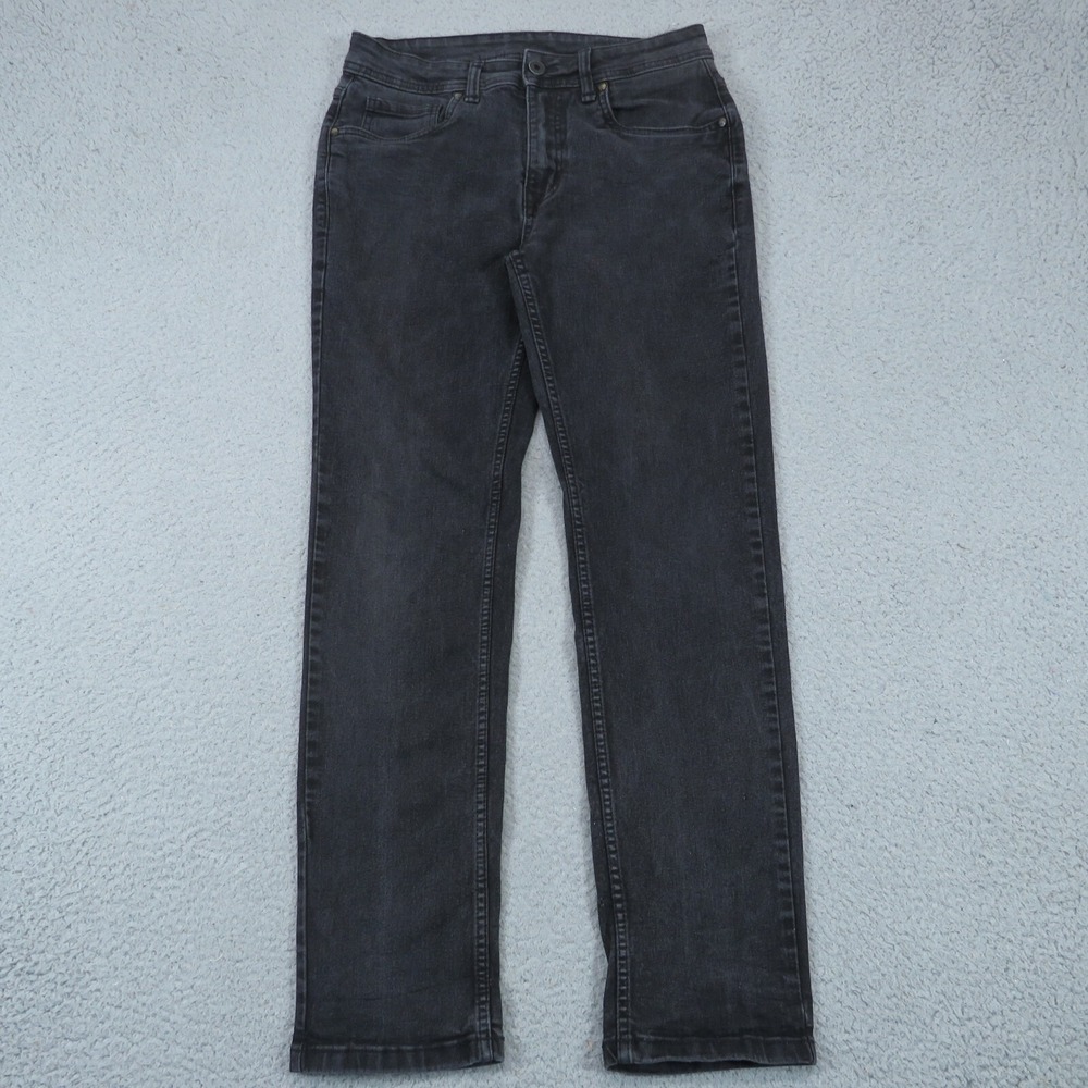 The Perfect Jean NYC Mens 28x30 Slim Thick Black Straight Stretch Flex Jeans